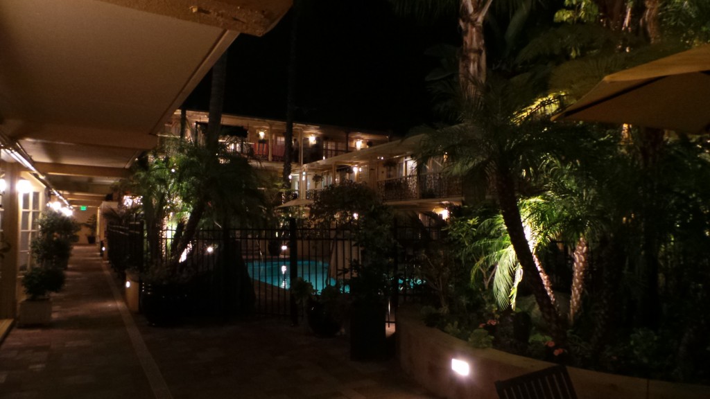 Holiday Inn Laguna Beach at Night Courtyard