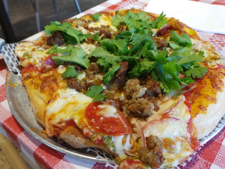 Joshua's Hammer and Sickle Pizza at Bill's Pizza Palm Springs