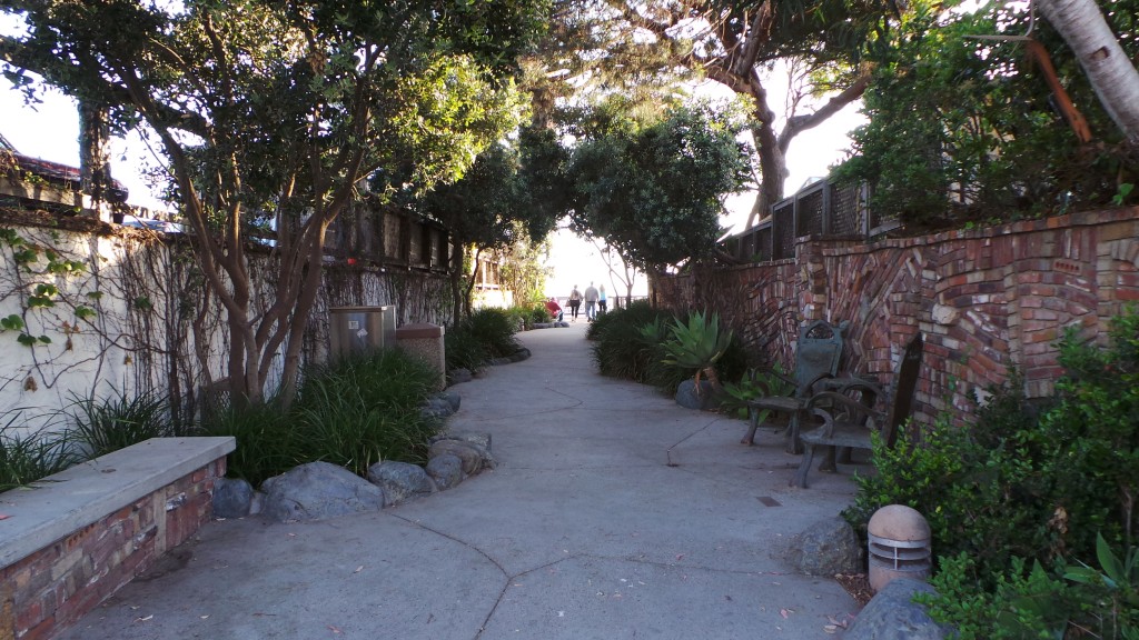 Looking Down Alley To Lookout Point Laguna Beach