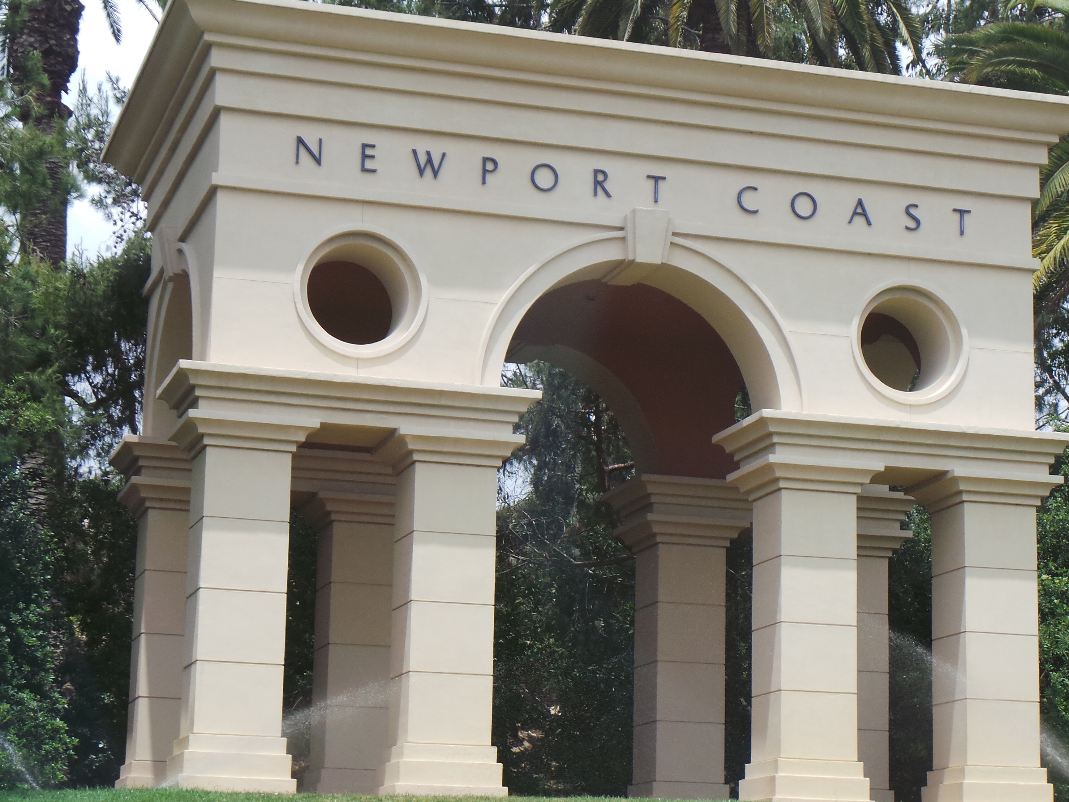 The Famous Newport Coast Sign in California The Famous Newport Coast Sign in California
