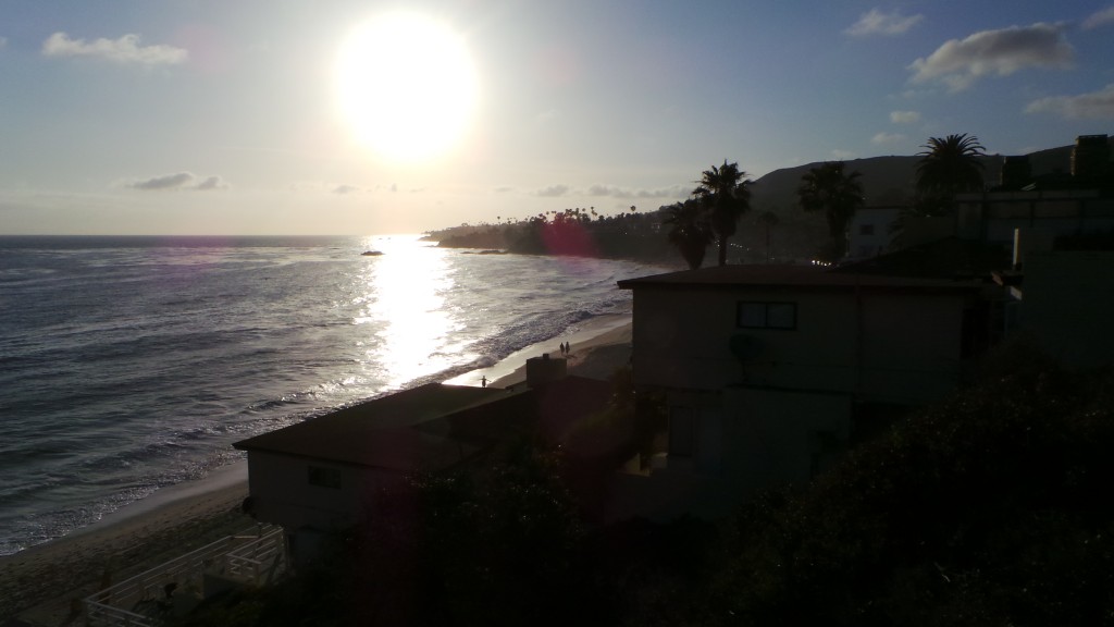 The View to the Right from Lookout Point Down Hidden Alley In Laguna Beach