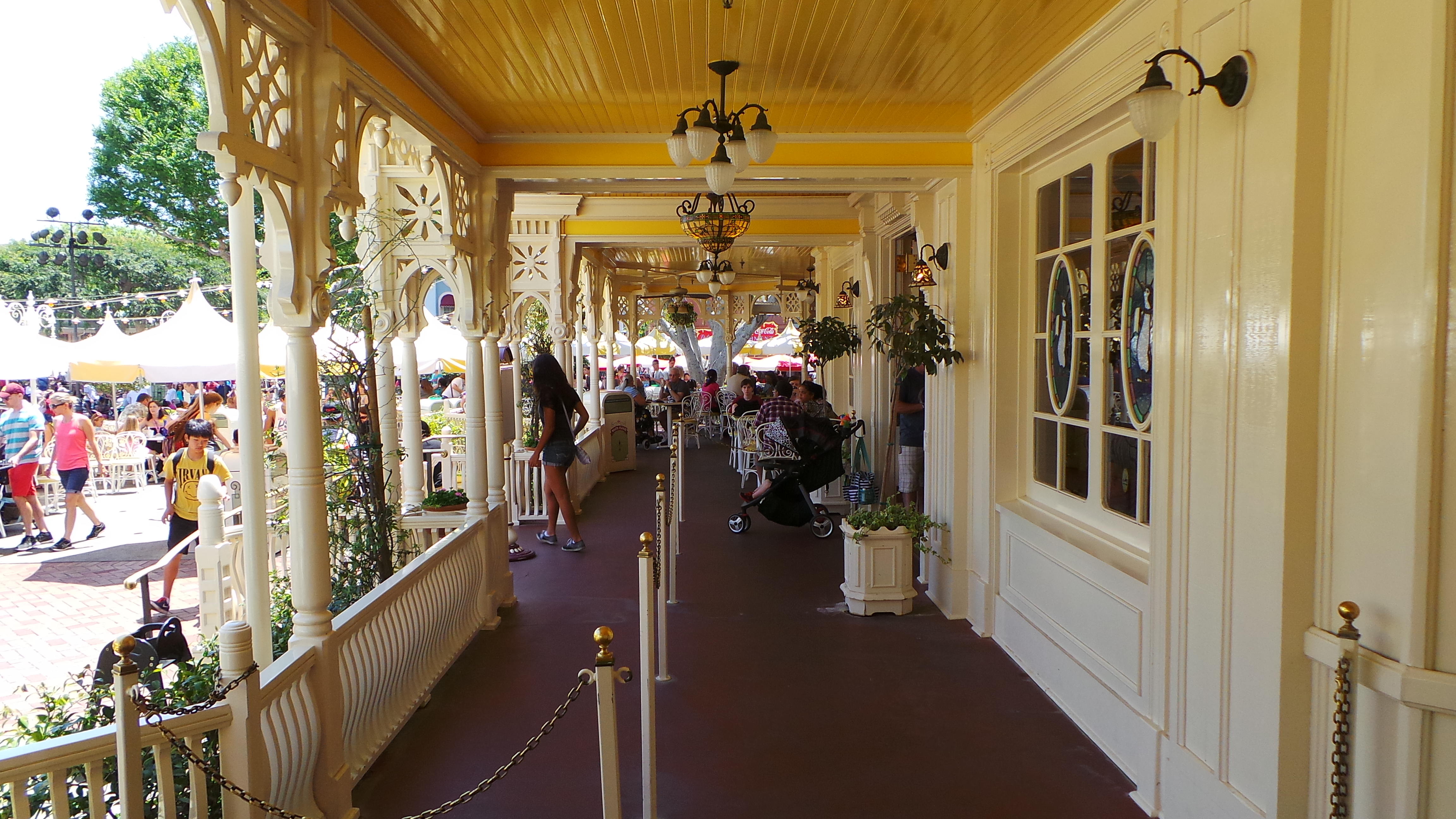 The View to the Right of Our Table Jolly Holiday Bakery Cafe Disneyland