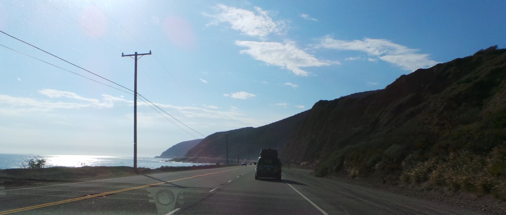 The area along Malibu means ocean on one side and mountains on the other