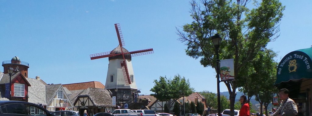 Windmill In Solvang Sky