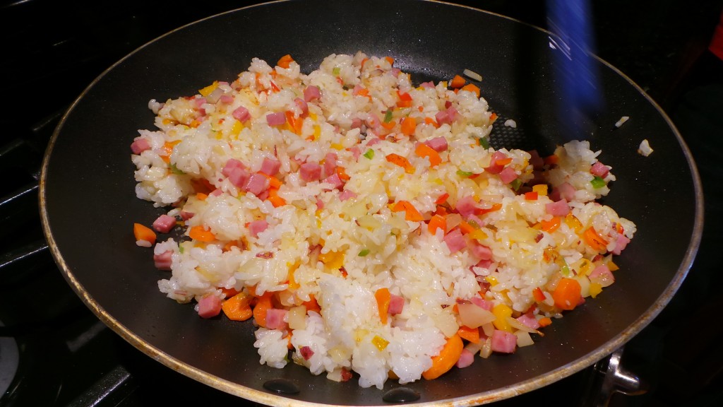 Add Korean Rice to Omurice from Rooftop Prince