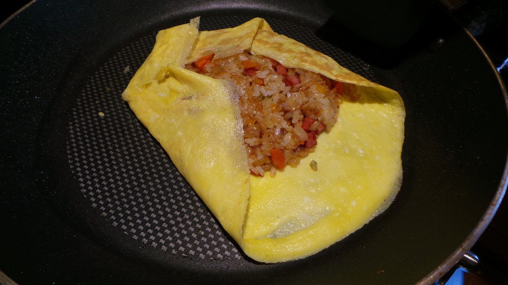  składanie Omurice 