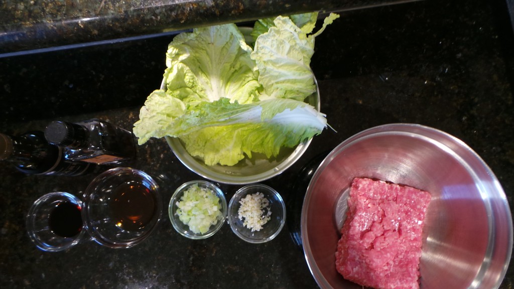 Ingredients for Japanese Gyoza