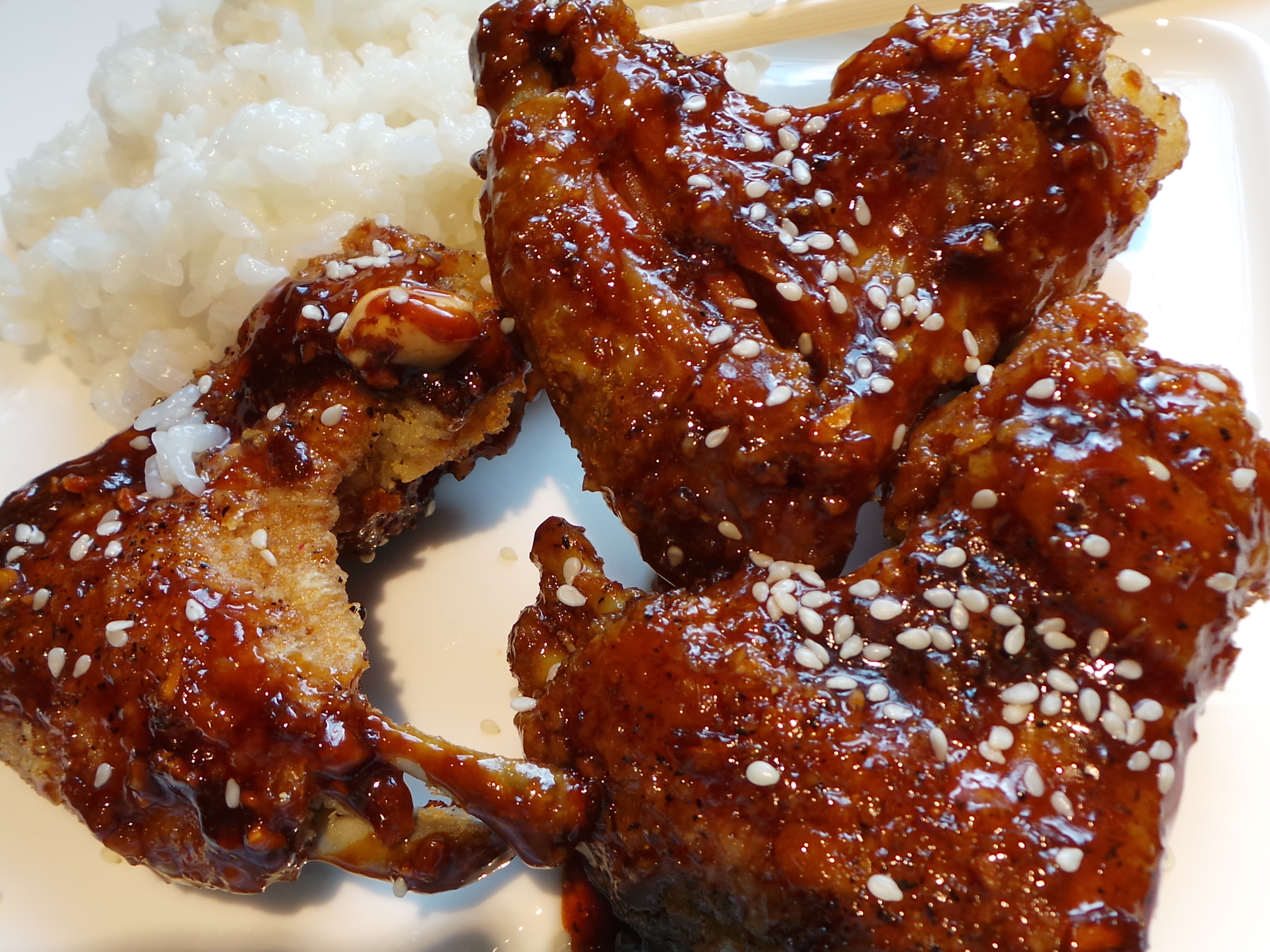 Korean Chicken Dakgangjeong 닭강정 with Rice Joshua Kennon Korean Chicken Dakgangjeong 닭강정 with Rice Joshua Kennon