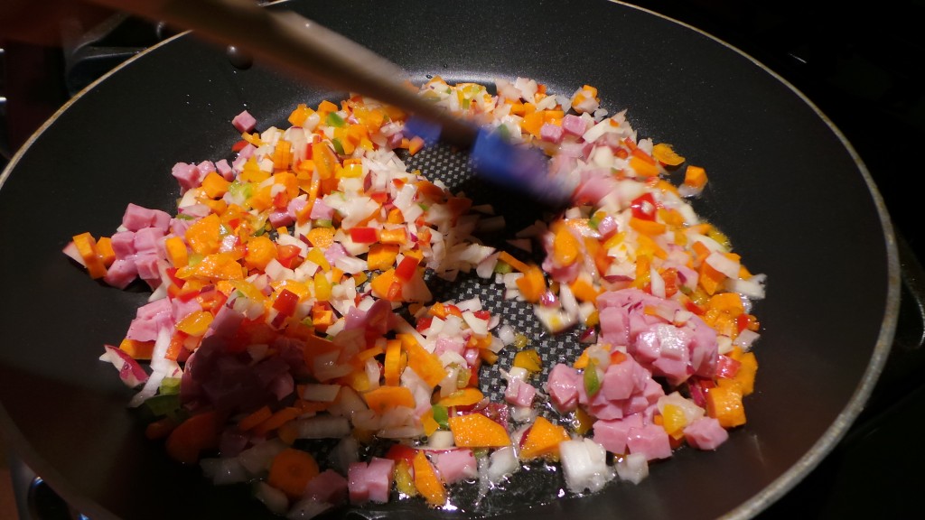 Rooftop Prince Omurice Recipe Ingredients In Frying Pan