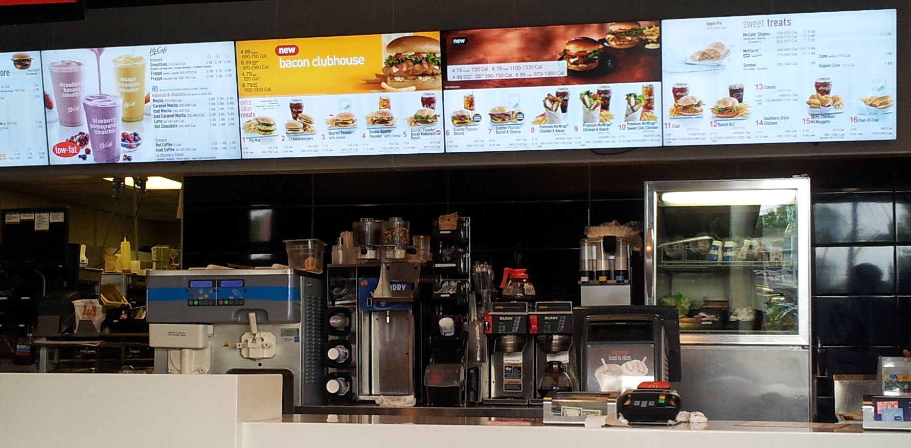 McDonald's Counter In New Store Copyright Joshua Kennon