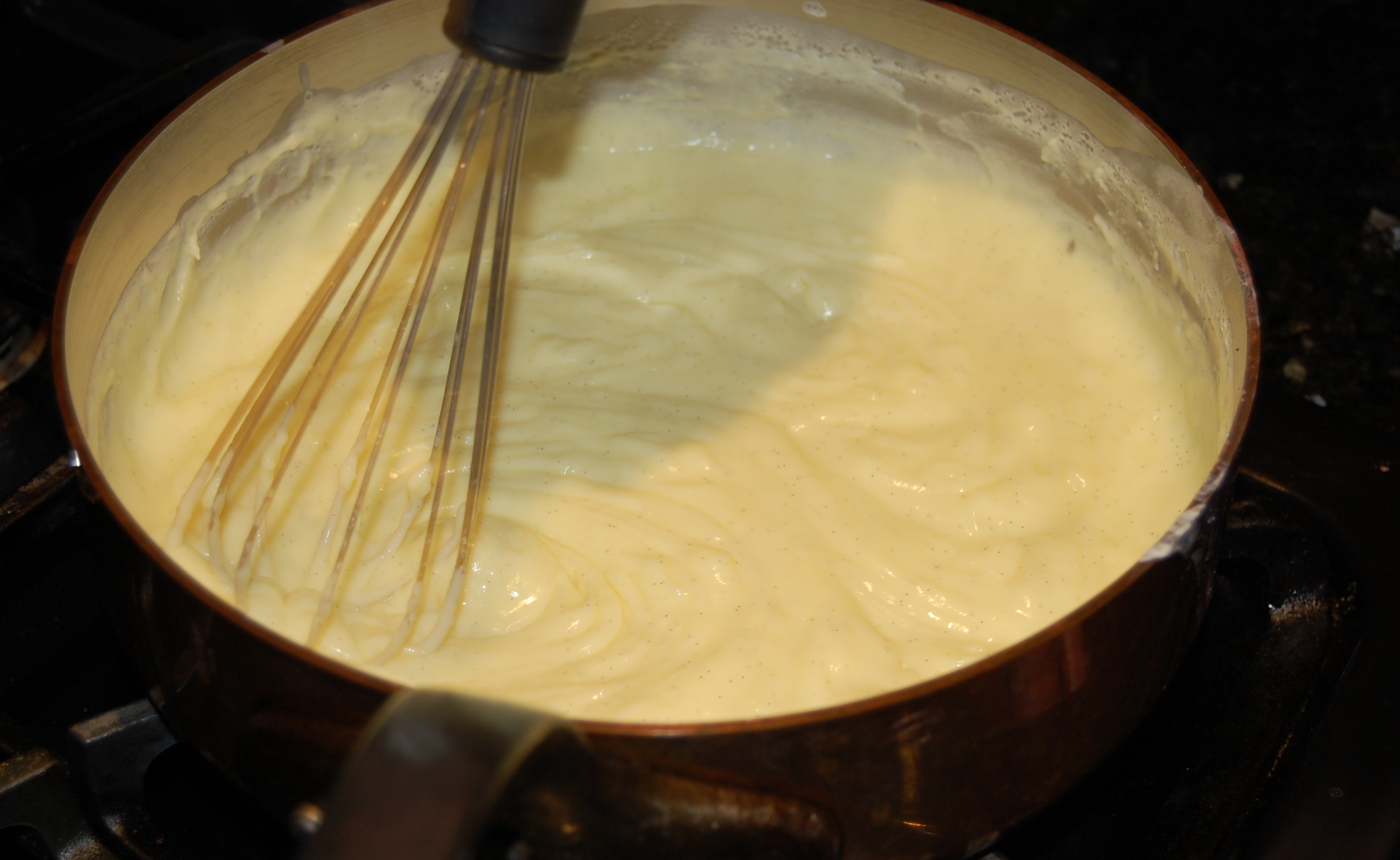 Begin Thickening Cream Pie Filling on Stove