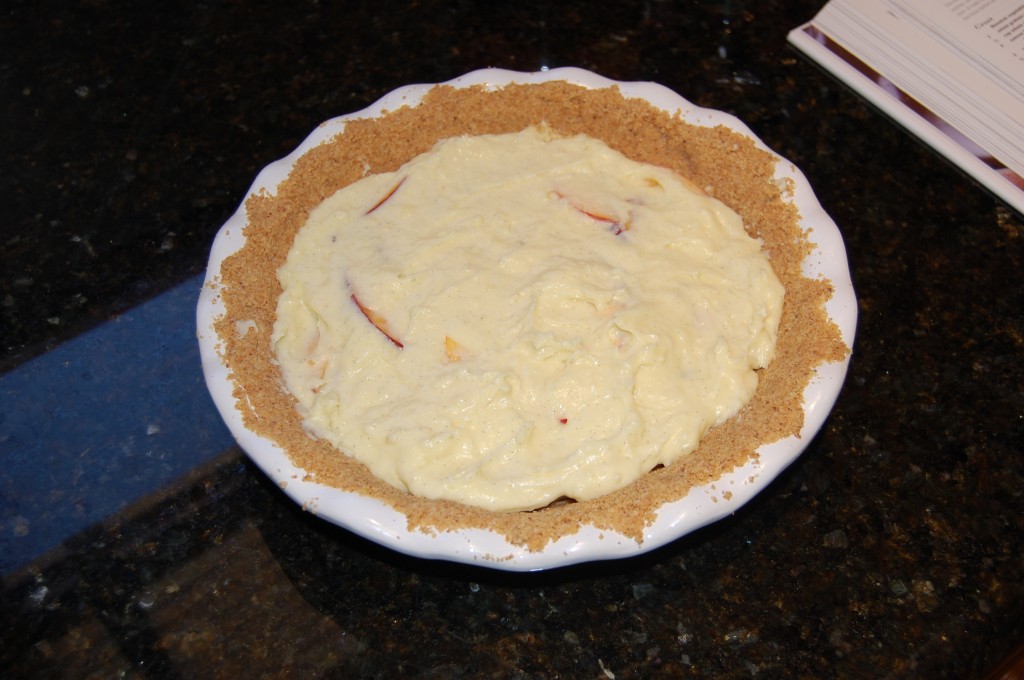 Cover the Nectarines with More White Chocolate Cream Custard