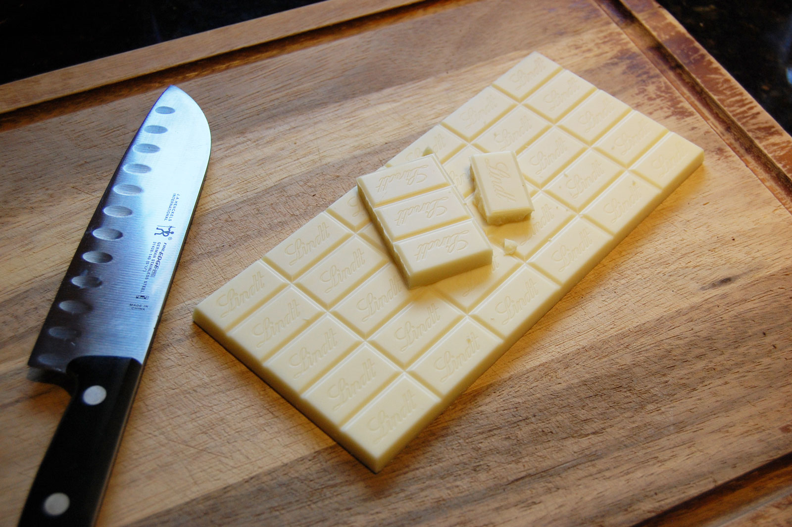 Lindt White Chocolate for Cream Pie Filling