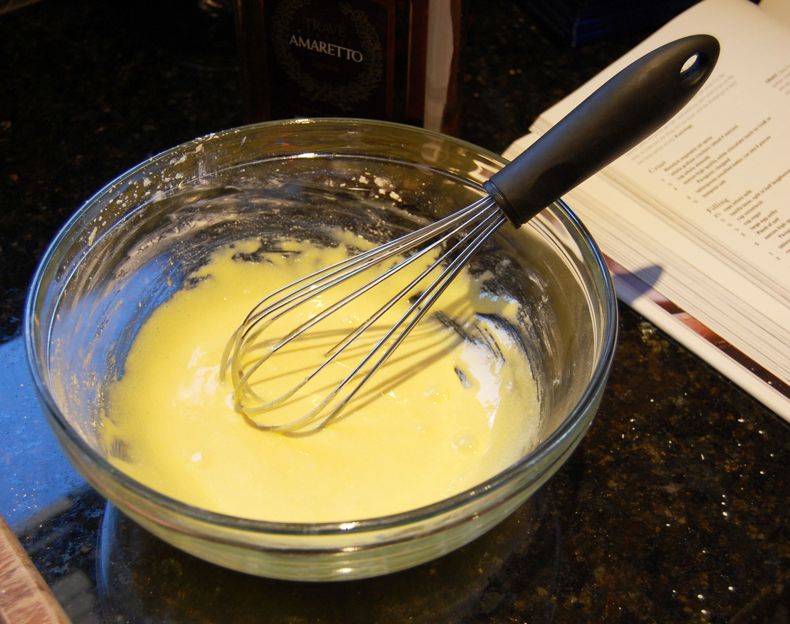 Whisk Eggs and Other Ingredients Together for Cream Pie