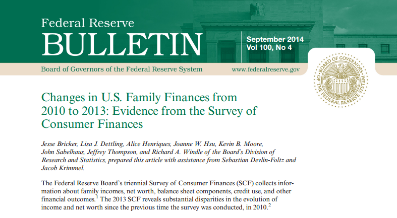 Federal Reserve Survey of Consumer Finances Federal Reserve Survey of Consumer Finances