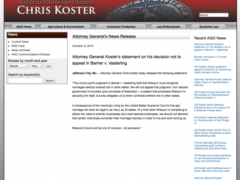 Missouri Marriage Equality