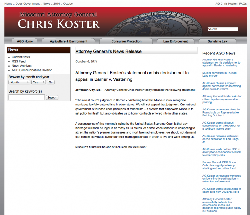 Missouri Marriage Equality