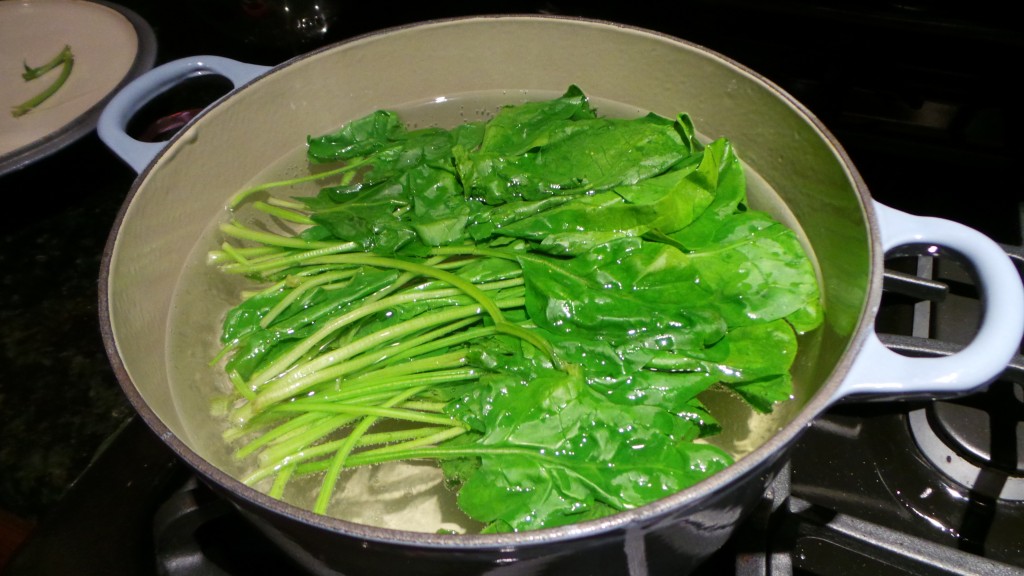 Spinach for Korean Bibimbap