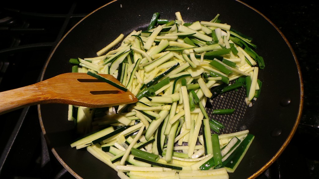 Zucchini for Korean Bibimbap