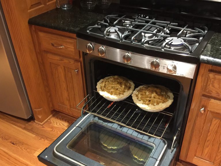 Baking Apple Pies in the Oven