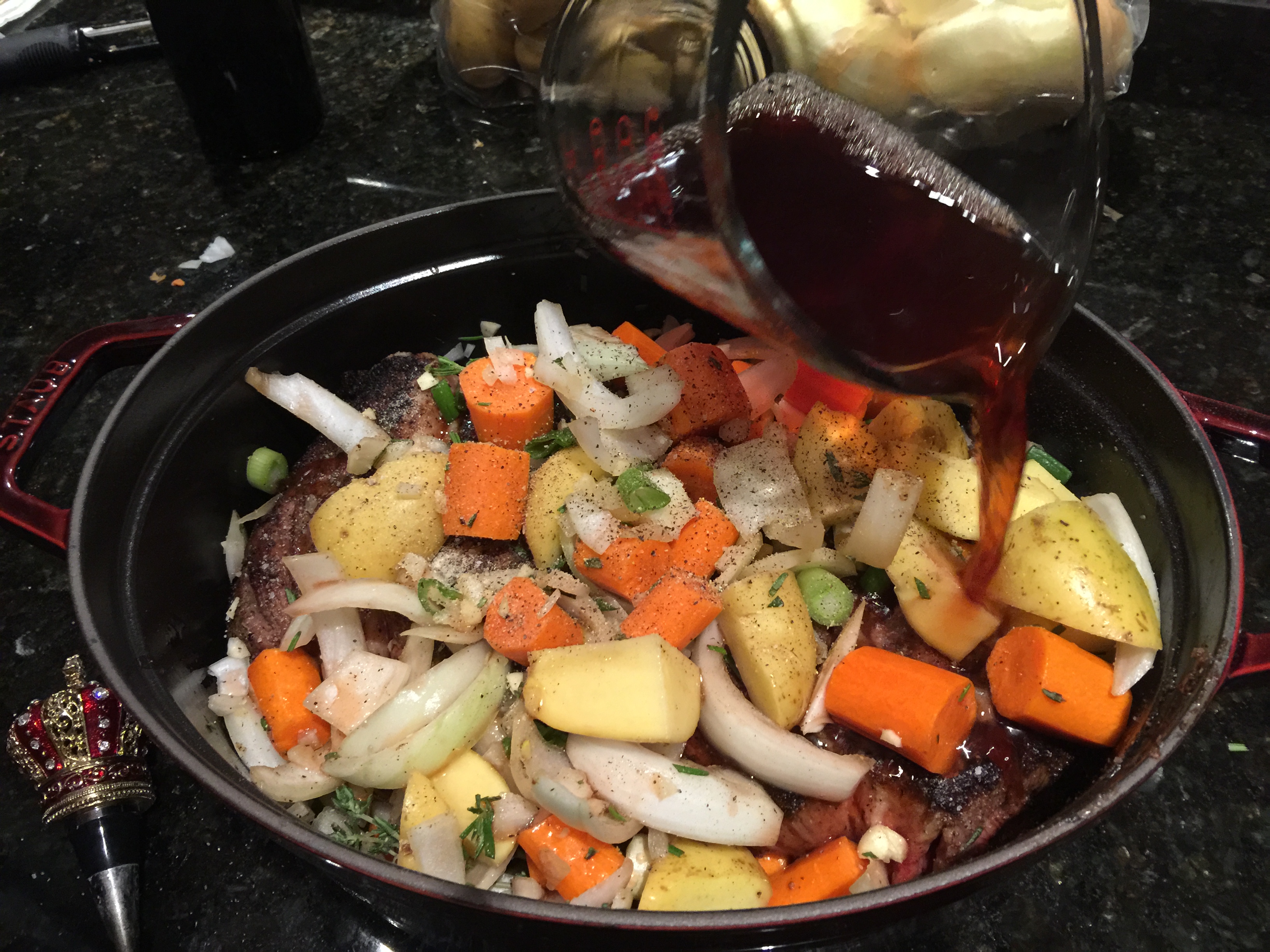Adding Red Wine to Pot Roast