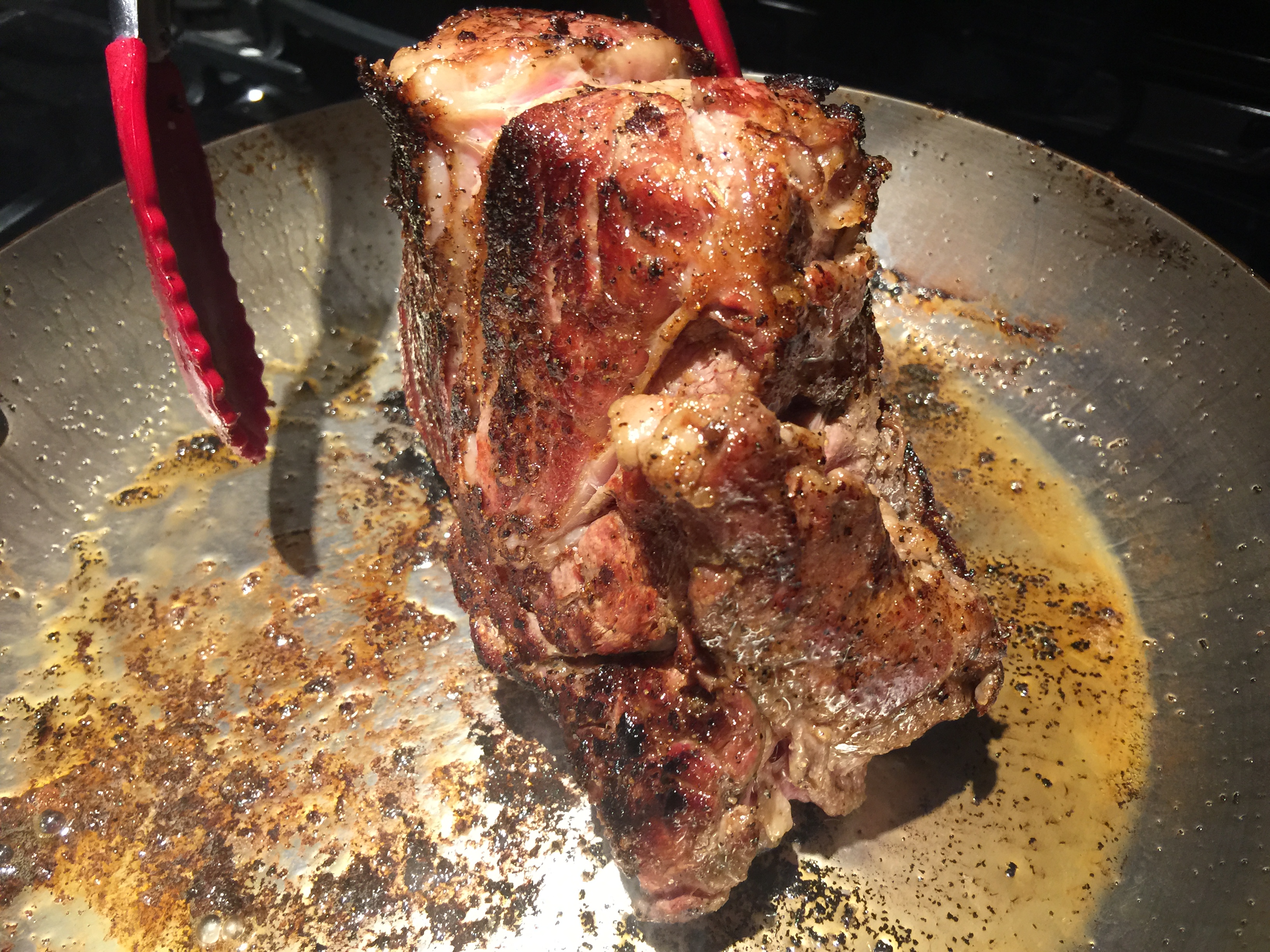 Searing Chuck Roast for Dutch Oven Recipe