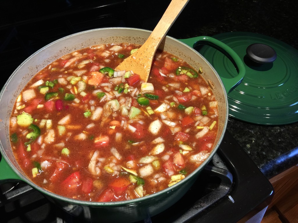 Stir the chili ingredients together and put over medium heat