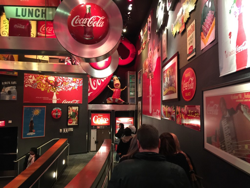 Walking Into First Part of the World of Coca-Cola