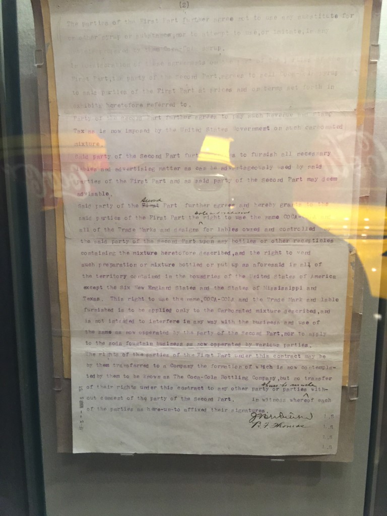 Whitehead Coca-Cola Contract