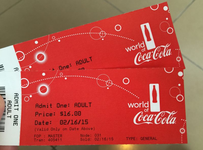 World of Coca-Cola Admission Tickets World of Coca-Cola Admission Tickets