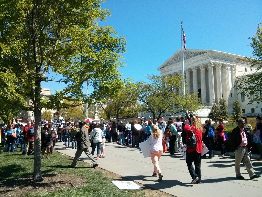 Molly View of the Supreme Court During Obergefell Marriage Equality Case
