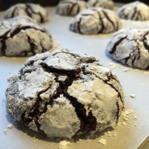 Aaron Made Chocolate Espresso Crinkle Cookies