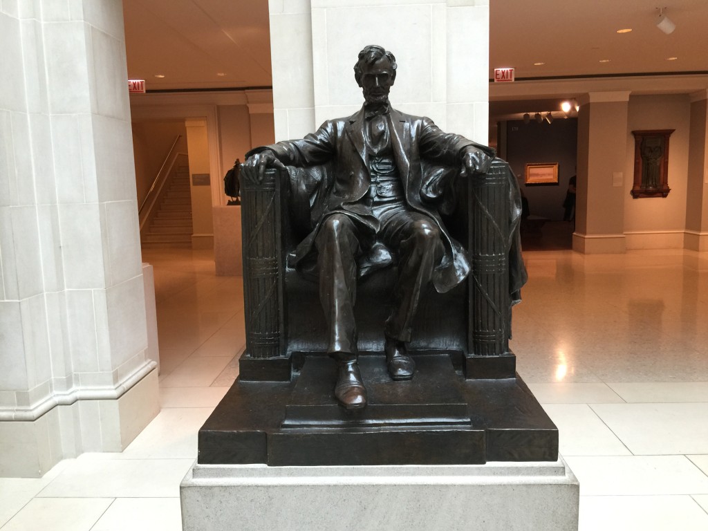 Abraham Lincoln Bronze Art Institute of Chicago