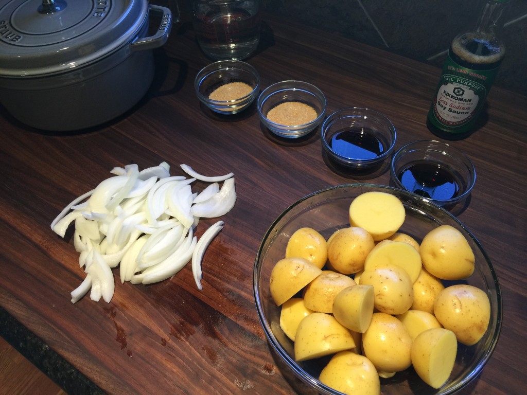 Josh and Aaron Ingredients for Nikujaga