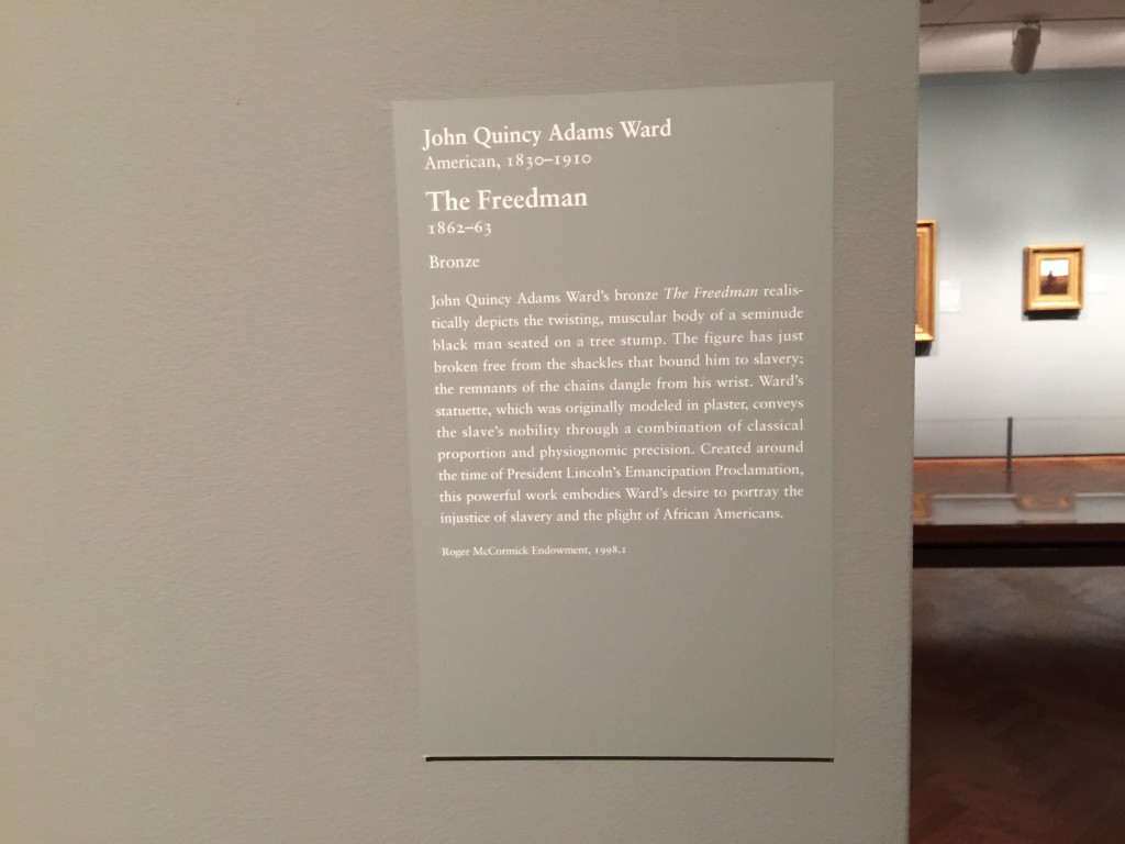 The Freedman Bronze Art Institute of Chicago Explanation