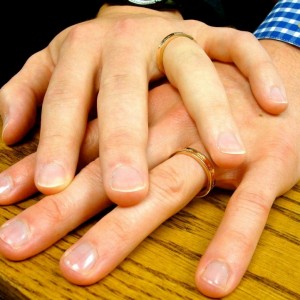 Joshua and Aaron Kennon-Green Wedding Rings Joshua and Aaron Kennon-Green Wedding Rings