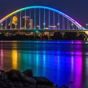 Lowry Avenue Bridge Rainbow Lowry Avenue Bridge Rainbow