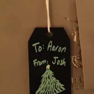 Gift Tag for Aaron from Joshua Gift Tag for Aaron from Joshua