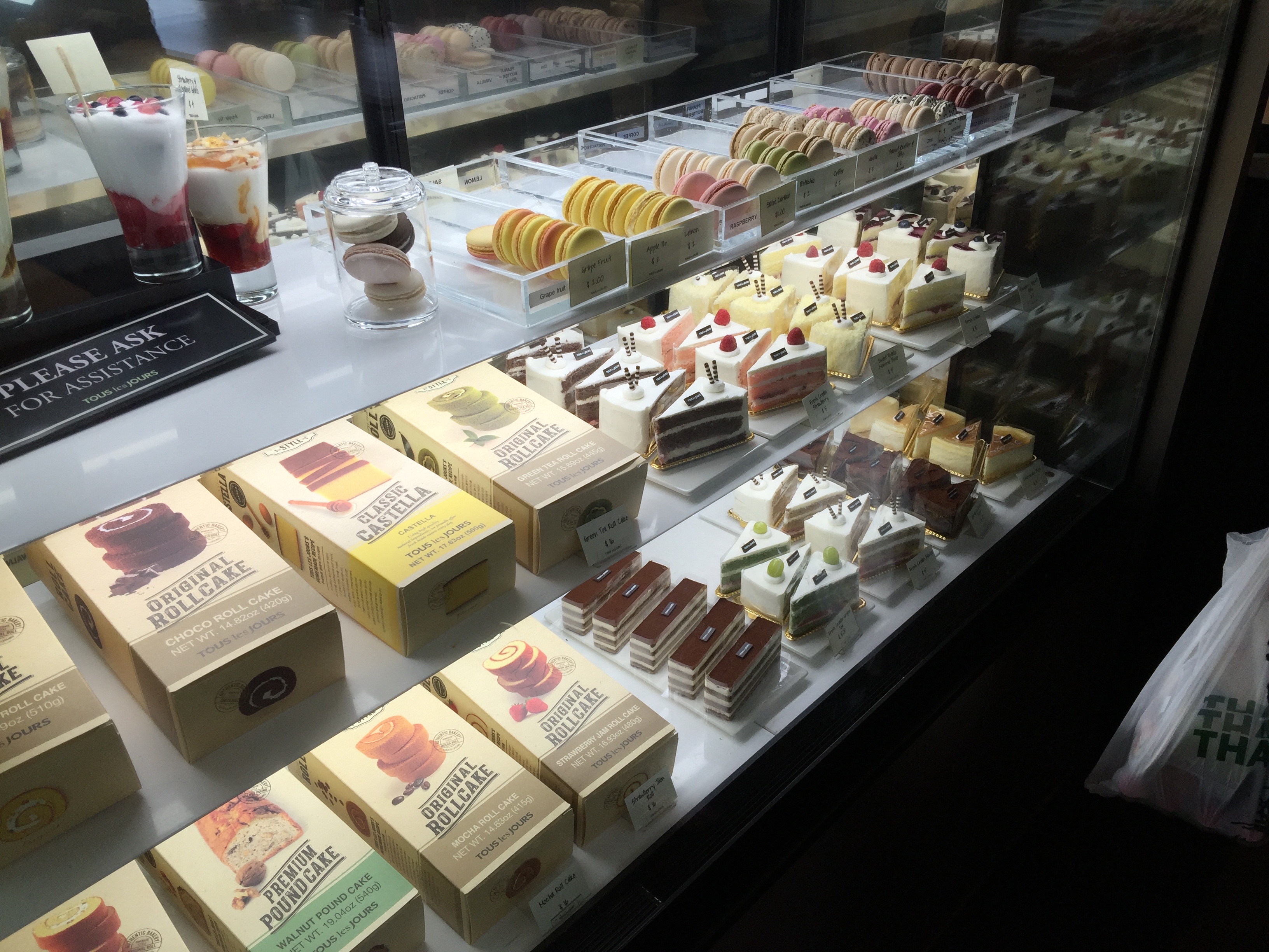Desserts and Cake Slices at KoreanFrench Bakery