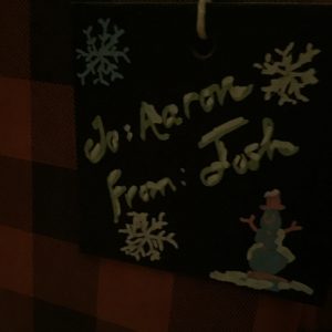 To Aaron from Josh Snowman Christmas 2016 To Aaron from Josh Snowman Christmas 2016