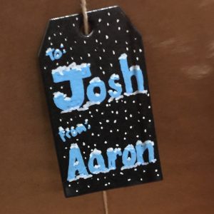 To Josh from Aaron Covered in Snow Christmas 2016 To Josh from Aaron Covered in Snow Christmas 2016