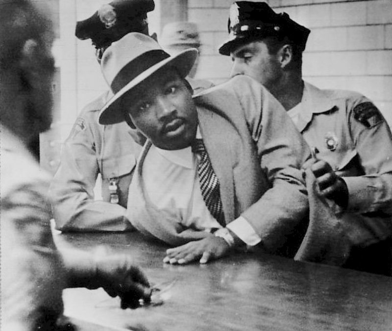 Martin Luther King Jr Being Arrested