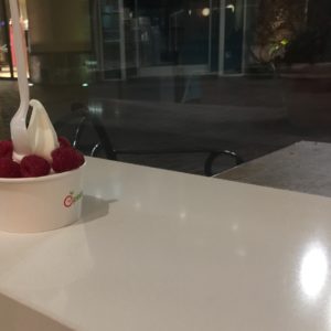 Aaron's Dessert at Pinkberry - Fashion Island, Newport Beach, California