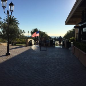 An Ocean View from the Top of the Escalator at Fashion Island