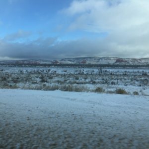 Another View of the Snow in the Desert