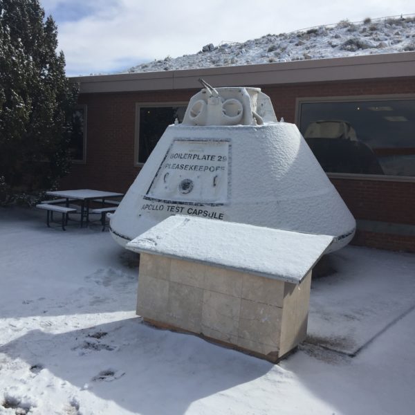 Apollo Test Capsule at the Barringer Meteor Crater