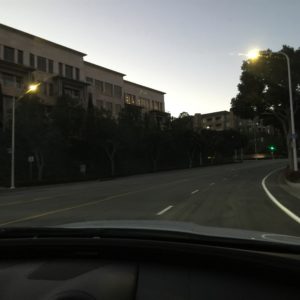 Driving Through Newport Beach in the Early Morning