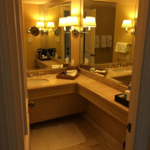 The Bathroom at the Island Hotel in Newport Beach California