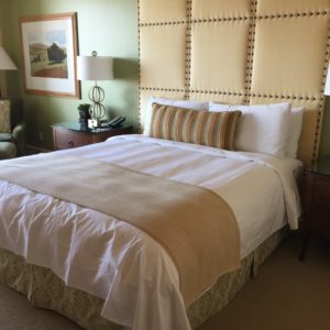 The Bed at the Island Hotel in Newport Beach California