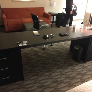 The In-Room Desk Was Awesome and Big Enough for Both of Us To Work Efficiently